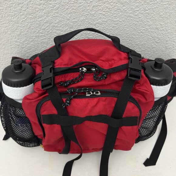 Kelty Summit 700 Waist Hip Fanny Pack Bag Red Camping Hiking Trail Travel - Picture 2 of 16